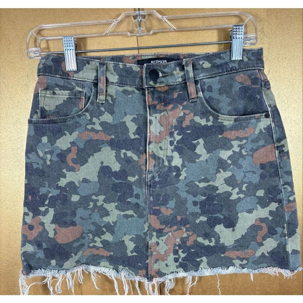 Hudson Camo Viper denim skirt size 27